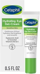 Cetaphil Hydrating Eye Gel-Cream with Hyaluronic Acid, 0.5 fl oz, 24 Hour Hydration
