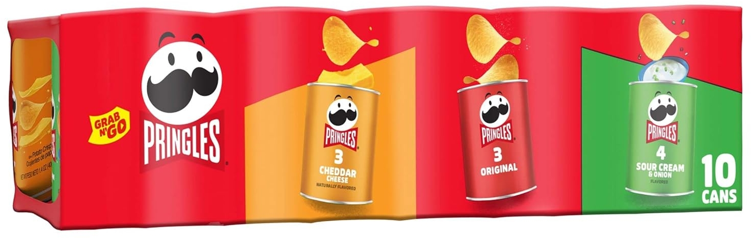 Amazon Deal on Pringles Potato Crisps Chips, Variety Pack, 13.7oz Tray ...