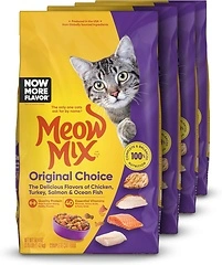 Meow Mix Original Choice Dry Cat Food, 3.15 Pound (Pack of 4)