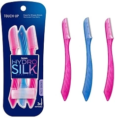 Schick Hydro Silk Touch-Up Dermaplaning Tool with Precision Cover, 3ct Razor