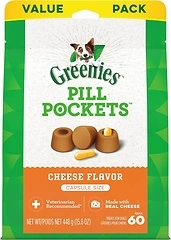 GREENIES PILL POCKETS for Dogs, Cheese Flavor, 60 Treats