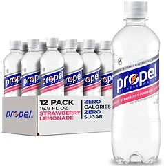 Propel Electrolyte Enhanced Water Sports Drink, Strawberry Lemonade, 12 Pack