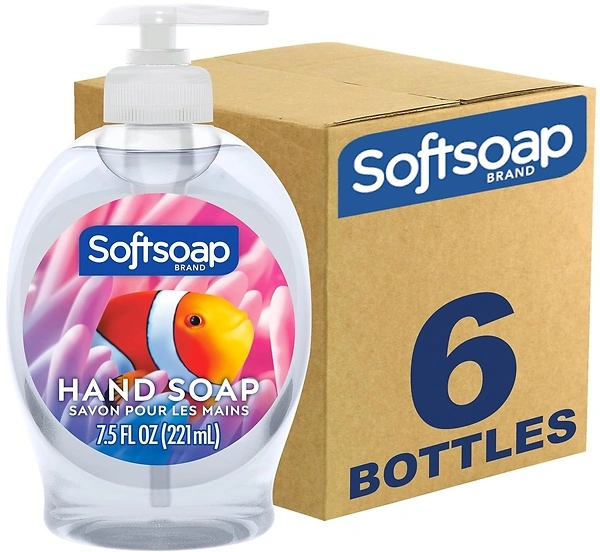 Softsoap Liquid Hand Soap, Aquarium Series - 7.5 Fl Oz (Pack of 6)