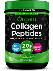 Orgain Collagen Peptides Powder, Unflavored, Hair, Skin, Nails, Joints, 20g, 1lb