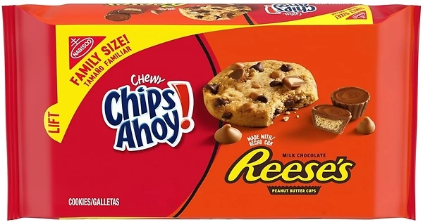 CHIPS AHOY! Chewy Chocolate Chip Cookies with Reese's Peanut Butter Cups, 14.25 oz