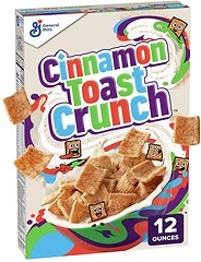 Original Cinnamon Toast Crunch Breakfast Cereal, 12 OZ Cereal Box