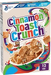 Original Cinnamon Toast Crunch Breakfast Cereal, 12 OZ Cereal Box