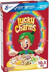 Lucky Charms Cereal with Marshmallows, Whole Grain, 10.5 OZ