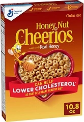 Honey Nut Cheerios Cereal, Happy Heart Shapes, Whole Grain Oats, 10.8 oz