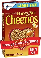 Honey Nut Cheerios Cereal, Limited Edition Happy Heart Shapes, 15.4 oz