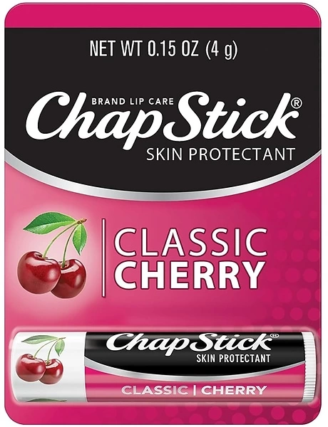 ChapStick Classic Cherry Lip Balm – Fruity & Sweet Moisturizer, 0.15 Oz