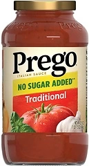 Prego Traditional No Sugar Added Pasta Sauce, 23.5 Oz Jar