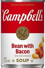 Campbell's Condensed Bean With Bacon Soup, Natural Smoke Flavoring, 11.25 oz