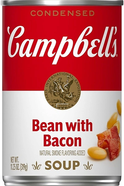Campbell's Condensed Bean With Bacon Soup, Natural Smoke Flavoring, 11.25 oz