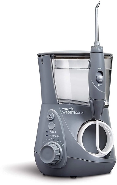 Waterpik Aquarius Water Flosser, Professional Dental Care, 10 Settings, 7 Tips, Gray WP-667
