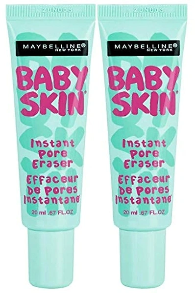 Maybelline Baby Skin Instant Pore Eraser Primer Makeup, Clear, 2 Count