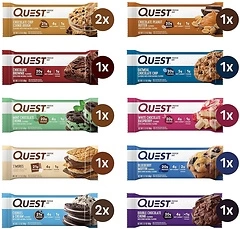 Quest Nutrition Protein Bars, Ultimate Variety Pack, High Protein, Low Carb, 12 Count
