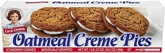 Little Debbie Oatmeal Creme Pies, 12 Individually Wrapped Sandwich Cookies, 16.2 OZ Box