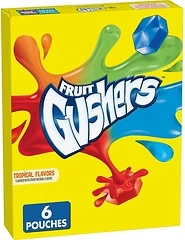 Gushers Tropical Flavors Fruit Flavored Snacks 6 Count