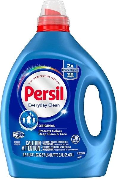Persil Original Liquid Laundry Detergent, Deep Stain Remover, 82.5 fl oz, 110 Loads