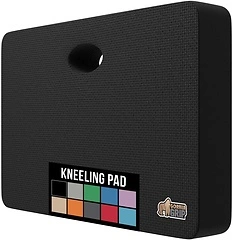 GORILLA GRIP Extra Thick Soft Foam Kneeling Pad, 17.5x11, Black