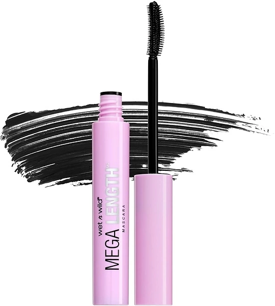 wet n wild Mega Length Mascara, Vitamin E Enriched, Precision Comb Brush - Very Black