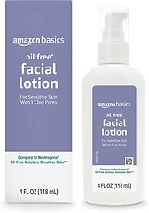 Amazon Basics Oil-free Facial Moisturizer for Sensitive Skin, 4 fl oz