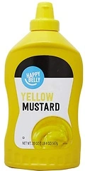 Amazon Brand - Happy Belly Yellow Mustard, Kosher, 20 ounce