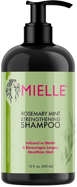 Mielle Organics Rosemary Mint Strengthening Shampoo with Biotin, 12 Ounces