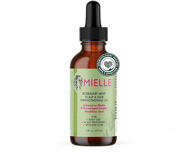 Mielle Organics Rosemary Mint Scalp & Hair Strengthening Oil, 2 Ounce
