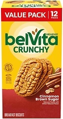 belVita Cinnamon Brown Sugar Breakfast Biscuits, Value Pack, 12 Packs (4 Each)