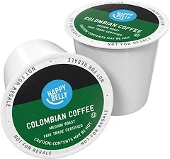 Happy Belly Medium Roast Coffee Pods, Colombian, 24 Count