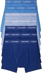 Calvin Klein Men's Cotton Classics 7-pack Boxer Briefs, Medium, 3 Blue Depths