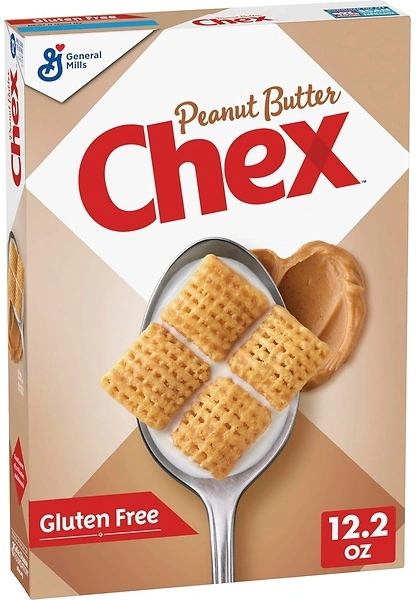 Peanut Butter Chex Cereal, Gluten Free Breakfast Cereal, 12.2 oz