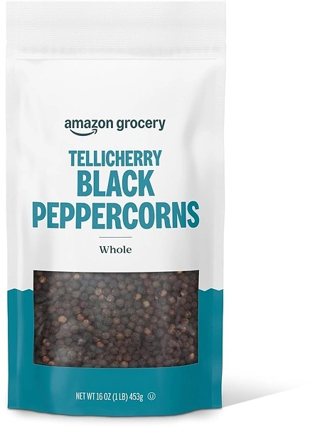 Amazon Grocery Tellicherry Whole Black Peppercorn, 16 Oz