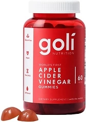 Goli Apple Cider Vinegar Gummy Vitamins, 60 Count, Vitamin B12, Gelatin-Free