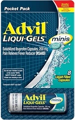 Advil Liqui-Gels Minis Pain Reliever and Fever Reducer, 200mg, 8 Capsules