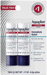 Aquaphor Lip Repair Stick, Lip Protectant, Moisturizing Lip Balm Multipack, 0.17 Oz, 2 Pack