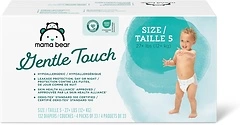 Mama Bear Gentle Touch Diapers, Hypoallergenic, Size 5, 132 Count (4 packs of 33)