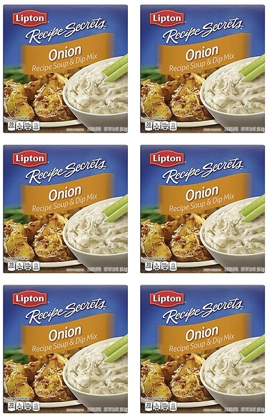 Recipe Secrets Lipton Soup and Dip Mix, Onion, 2 oz, 6 Pack