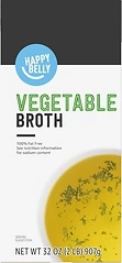 Amazon Brand - Happy Belly Vegetable Broth, Ready to Serve, 2 pound