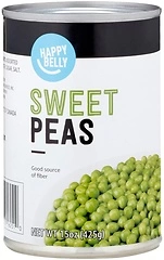 Amazon Brand - Happy Belly Sweet Peas, 15 ounce