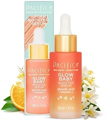 Pacifica Vitamin C Face Serum - Glow Baby Booster, Glycolic Acid, Dark Spot Corrector