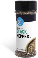 Amazon Brand - Happy Belly Coarse Ground Black Pepper, 3 ounce