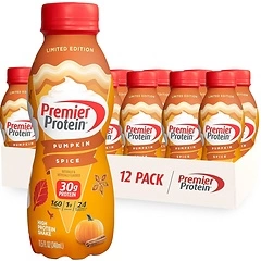Premier Protein Shake, Pumpkin Spice, 30g Protein, 1g Sugar, 12 Pack