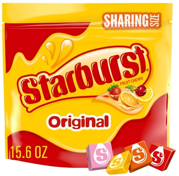 STARBURST Original Fruit Chews Chewy Summer Candy Sharing Size Bag, 15.6oz