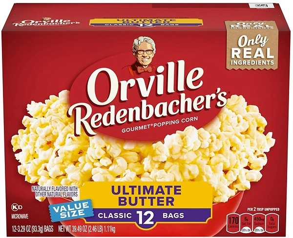 Orville Redenbacher's Ultimate Butter Popcorn, Classic Bag, 12-Count