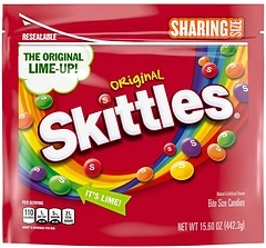 Skittles, Original Candy Sharing Size Bag, 15.6 oz