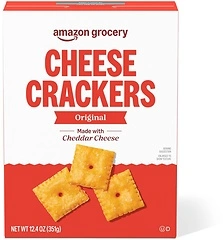 Amazon Grocery Original Cheese Crackers, 12.4 Oz