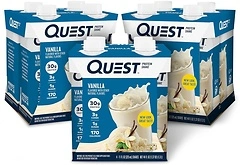 Quest Nutrition Ready to Drink Vanilla Protein Shake, 30g Protein, 4 Count